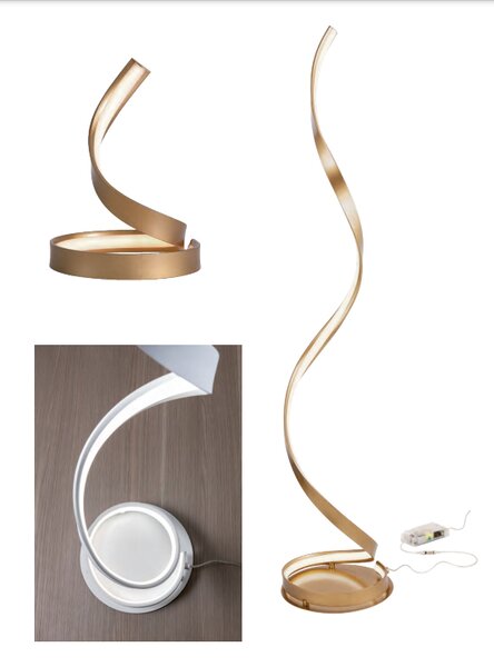 Redo Stojanová LED lampa Torsion, 3000K Barva: Bílá