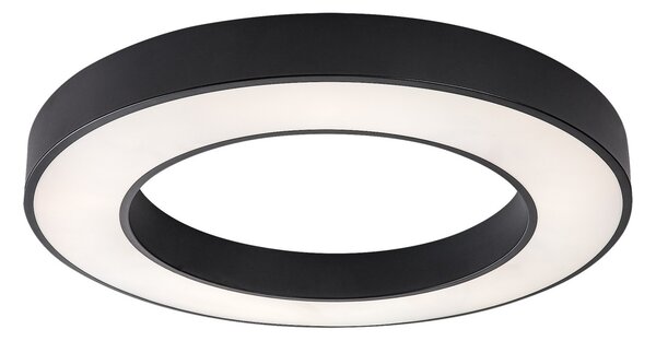 Rabalux 71361 LED přisazené stropní svítidlo Cirano | 45W integrovaný LED zdroj | 2700lm | 3000-6500K | dálkové ovládání | stmívač | černá