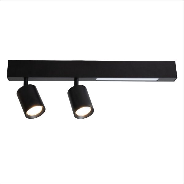 LED Bodové svítidlo MAGNET LED/5W/230V + 2xGU10/60W 3000/4000K černá