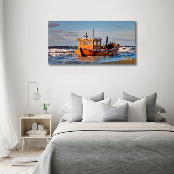 Moderní obraz canvas na rámu Rybářská loď oc-52330479