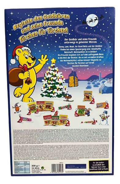 Adventní kalendář s želé bonbóny Haribo 300 g