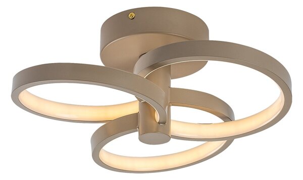 Rabalux 71400 LED přisazené stropní svítidlo Isidora | 32W integrovaný LED zdroj | 2560lm | 3000-6500K | dálkové ovládání | stmívač | béžová
