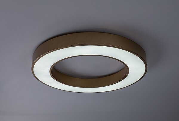 Rabalux 71363 LED přisazené stropní svítidlo Cirano | 45W integrovaný LED zdroj | 2700lm | 3000-6500K | dálkové ovládání | stmívač | zlatá