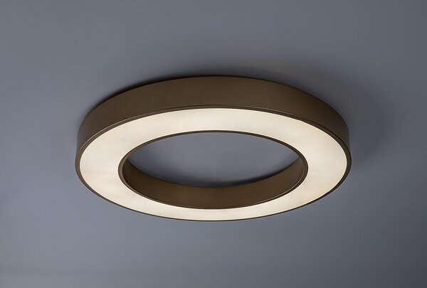 Rabalux 71363 LED přisazené stropní svítidlo Cirano | 45W integrovaný LED zdroj | 2700lm | 3000-6500K | dálkové ovládání | stmívač | zlatá