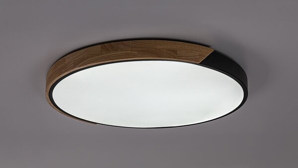 Rabalux 71418 LED přisazené stropní svítidlo Maple2 | 42W integrovaný LED zdroj | 3700lm | 3000/4000/6000K | černá