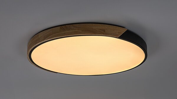 Rabalux 71418 LED přisazené stropní svítidlo Maple2 | 42W integrovaný LED zdroj | 3700lm | 3000/4000/6000K | černá