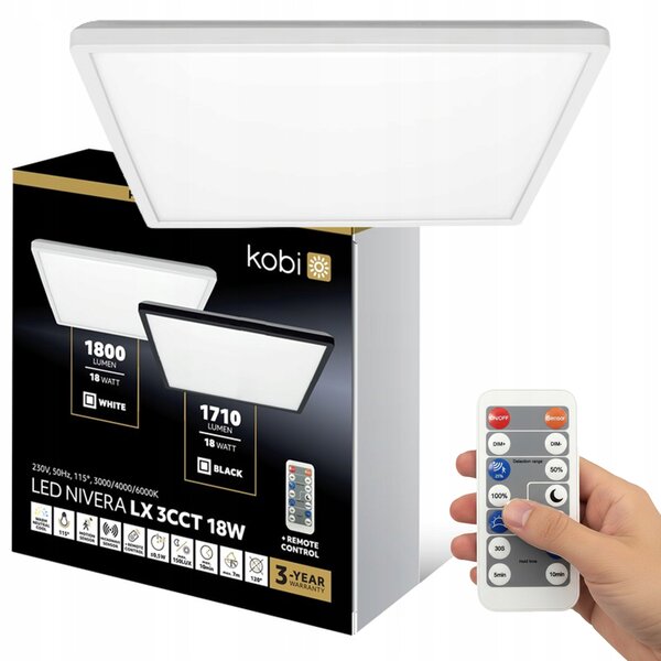 Stropní přisazené svítidlo Kobi Light 18 W 30 cm bílé