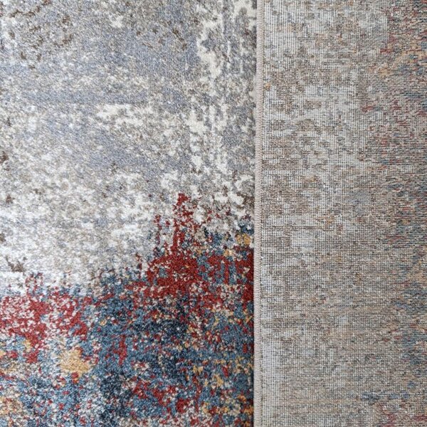 Kobercový ráj Moderní kusový koberec Sienna 04 šedý červený Rozměr: 120x170 cm