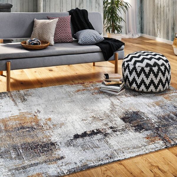 Kobercový ráj Moderní kusový koberec Sienna 05 Abstraktní béžový šedý Rozměr: 120x170 cm