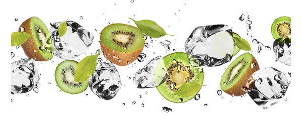 Fotoobraz na skle Kiwi a voda osh-52519216