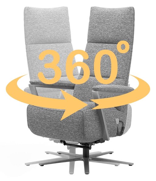 RELAXAČNÍ KŘESLO, textil, krémová Sit & More - Online Only křesla & taburety, Online Only