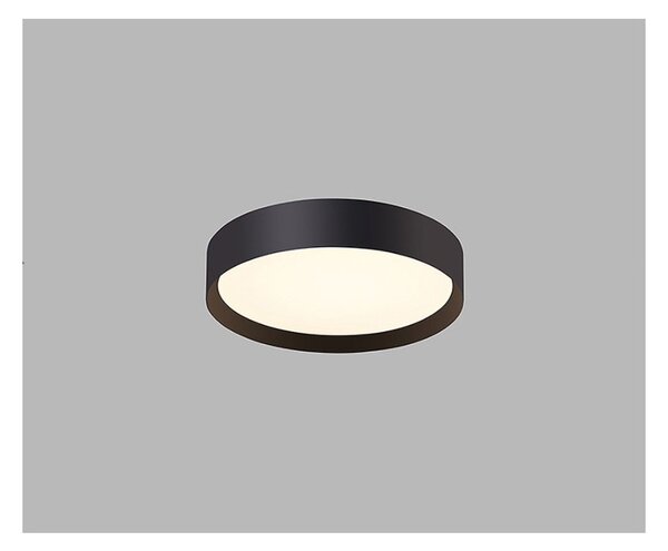 Led2 Stropní LED svítidlo MILA ø 40 cm, černá, 3000/4000K Stmívání, řízení: ON/OFF (bez stmívání)