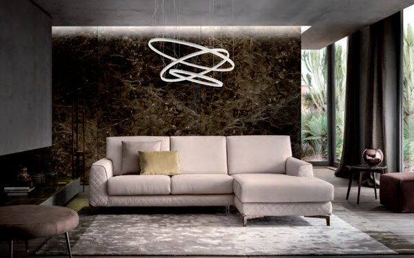 Redo Závěsné LED svítidlo ORBIT ø100/ø60 cm, 3000K, 2 kruhy Barva: Černá, Stmívání, řízení: TRIAC