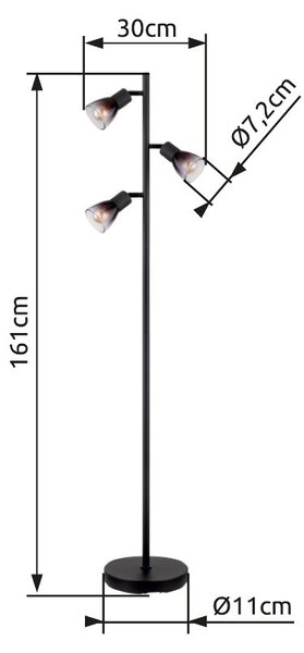 Globo GLB54312-3S stojací lampa SATELLA E14