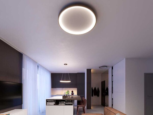 Led2 Stropní LED svítidlo BELLA SLIM ø 78 cm Barva: Černá, Teplota světla: 3000K/4000K, Stmívání, řízení: TRIAC (lze použít i bez stmívání)