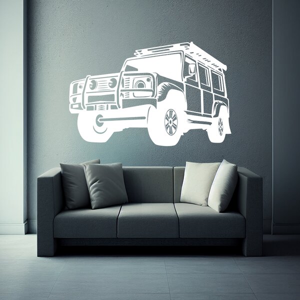 Živá Zeď Samolepka Auto Land Rover Defender Barva: černá