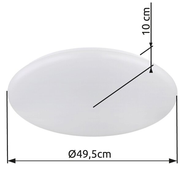 Globo GLB41261-24 LED přisazené stropní svítidlo ECLYPSE | 24W integrovaný LED zdroj | 2000lm | 3000K