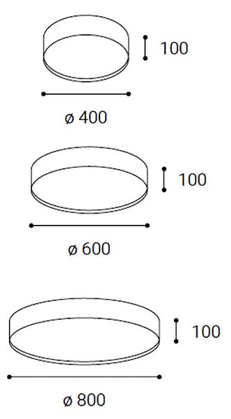 Led2 Stropní LED svítidlo ROMO ø 80 cm, kávová Stmívání, řízení: 3000K/4000K TRIAC