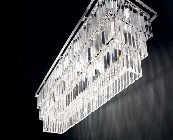 Ideal Lux Stropní svítidlo MARTINEZ PL8, d. 103 cm Barva: Mosaz