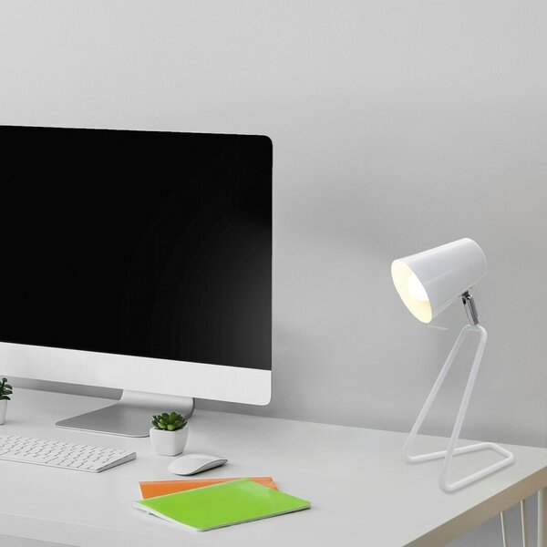 Rabalux stolní lampa Olaf E14 1x MAX 25W bílá 5777