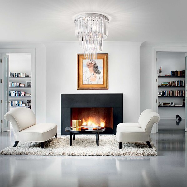 Ideal Lux Stropní svítidlo CARLTON PL12, ø 50 cm Barva: Chrom
