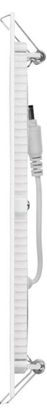 Emos lighting LED zápustný panel d. 225 mm, 18W, čtvercový Teplota světla: 3000K - teplá bílá, Barva materiálu: Bílá