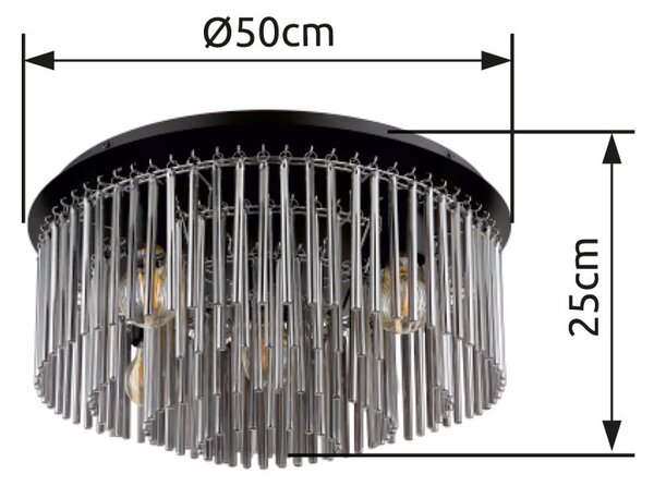Globo GLB15698D1 přisazené stropní svítidlo GORLEY E27
