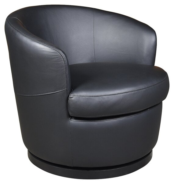 DESIGNOVÉ KŘESLO, kůže, černá Xora - Křesla klasická