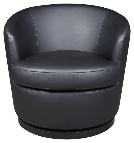DESIGNOVÉ KŘESLO, kůže, černá Xora - Křesla klasická