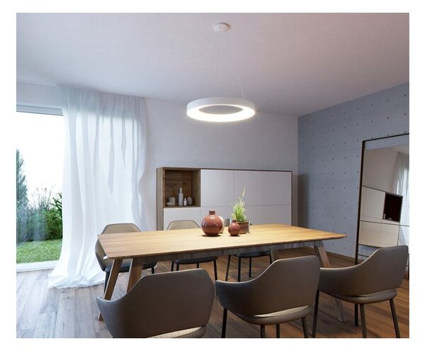 Led2 Závěsné LED svítidlo BELLA P-Z ø 60 cm, bílá Stmívání, řízení: 3000K/4000K TRIAC (lze použít i bez stmívání)