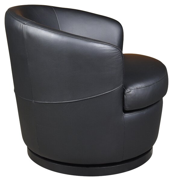 DESIGNOVÉ KŘESLO, kůže, černá Xora - Křesla klasická