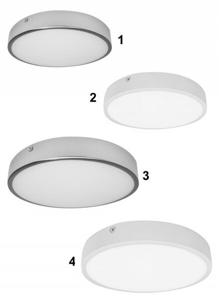 Palnas Stropní/nástěnné LED svítidlo EGON ø 14,5 cm, IP44 Barva: Chrom, 3000K