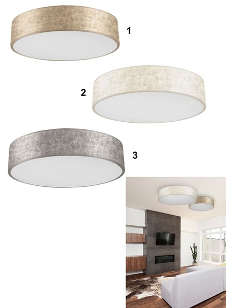 Palnas Stropní LED svítidlo RENY ø 40 cm Barva: Černá, Teplota světla: 3000K - teplá bílá, Stmívání, řízení: ON/OFF (bez stmívání)