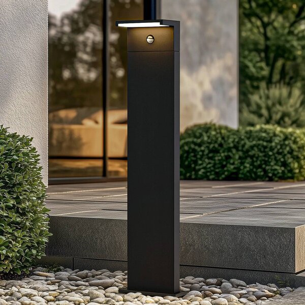 Arcchio LED osvětlení cesty Iberion, 90 cm, antracitová, senzor, Černá, Hliník, Moderní