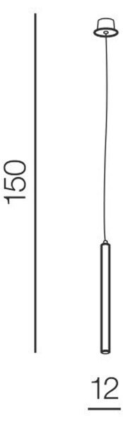 AZzardo Závěsné LED svítidlo IZOLDA ø 12 cm