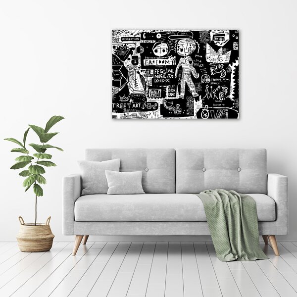Foto-obraz canvas do obýváku Graffiti oc-53556779