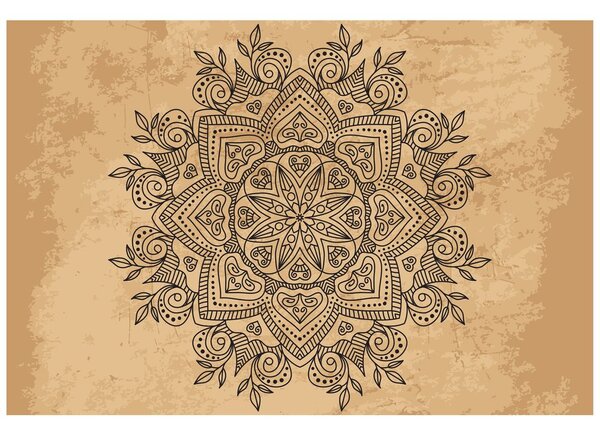 Tapeta Mandala se starodávným nádechem