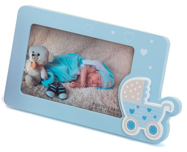 Dětský fotorámeček s aplikací 15x10 modrá kph