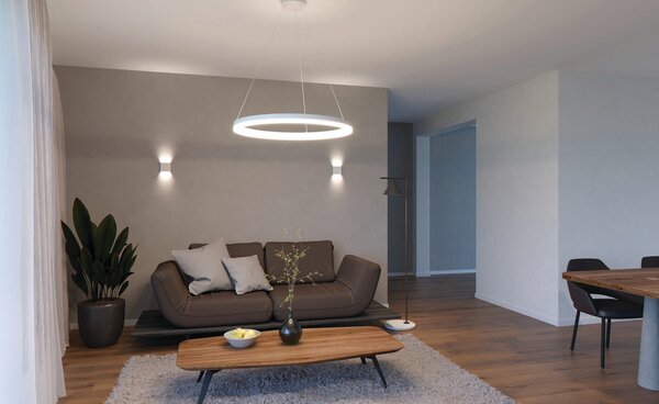 Led2 Závěsné LED svítidlo CIRCLE P-Z ø 80 cm, 3000/4000K Barva: Bílá, Stmívání, řízení: TRIAC (lze použít i bez stmívání)