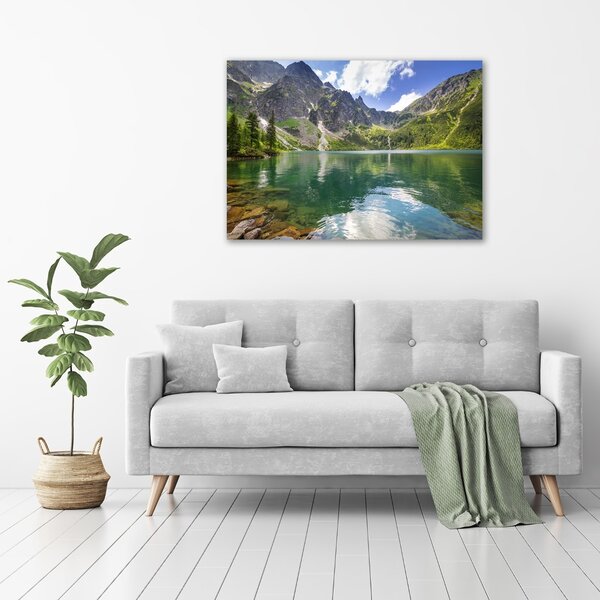 Moderní obraz canvas na rámu Mořské oko Tatry oc-54050852