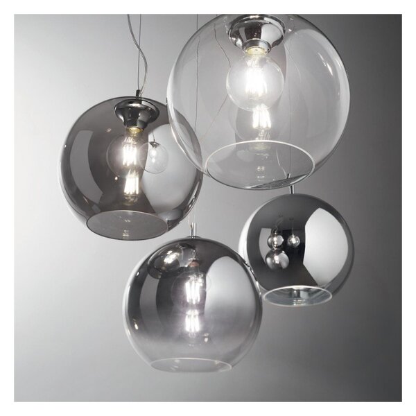 Ideal Lux Závěsné svítidlo NEMO SP1 ø 40 cm Barva: Kouřová