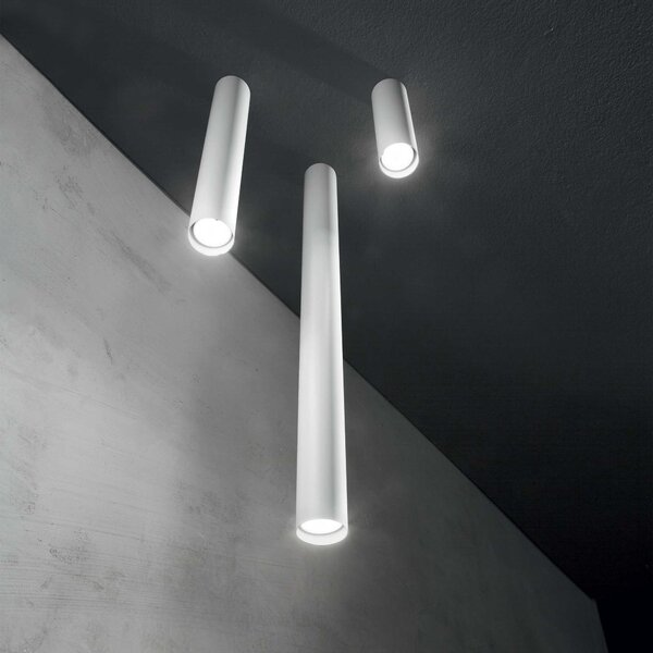 Ideal Lux Stropní svítidlo LOOK PL1 H20 ø 6 cm, v. 20 cm Barva: Bílá