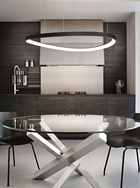 Ideal Lux Závěsné LED svítidlo GEMINI SP D61 ø 61 cm Barva: Mosaz, Stmívání, řízení: ON/OFF (bez stmívání)