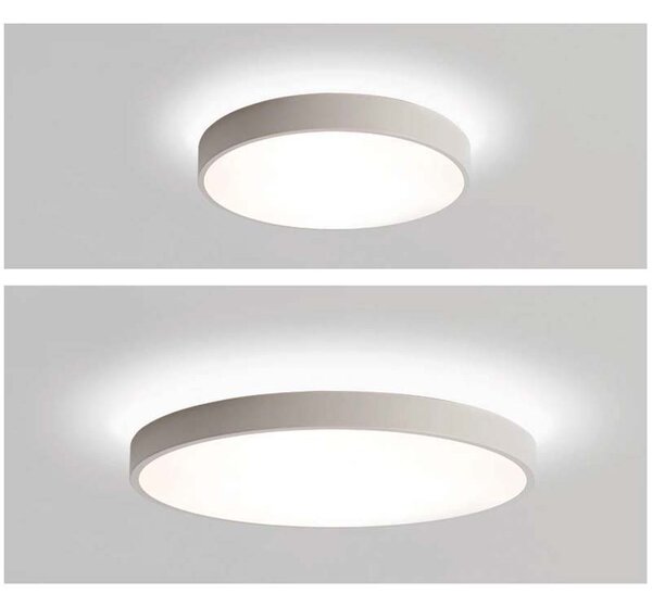 ACB Iluminacion Stropní LED svítidlo LISBOA 31,5W + 5W, ø 40 cm, CCT 3000-4000K Stmívání, řízení: ON/OFF, Barva materiálu: Bílá