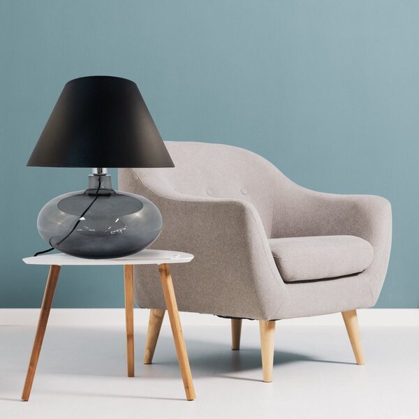 Zuma Line Stolní lampa ADANA GRAFIT ⌀ 40 cm, v. 44 cm Barva: Černá
