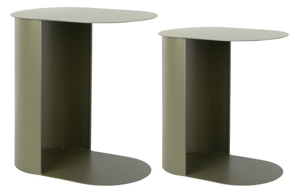Kovový odkládací stolek Riqueza Oval – Leitmotiv