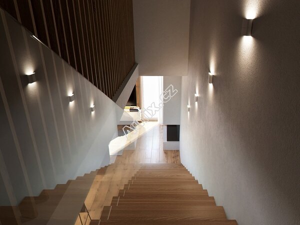 Led2 Nástěnné LED svítidlo FLAT S, š. 11 cm, IP54 Barva: Černá