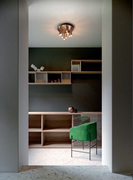 Redo Stropní LED svítidlo MADISON ø 36 cm Barva: Zlatá