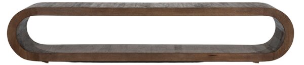 -25 % Dny MOMENTI– By-Boo Hnědý dřevěný TV stolek Elora 200 x 30 cm