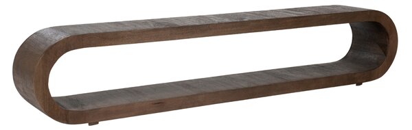 -25 % Dny MOMENTI– By-Boo Hnědý dřevěný TV stolek Elora 200 x 30 cm